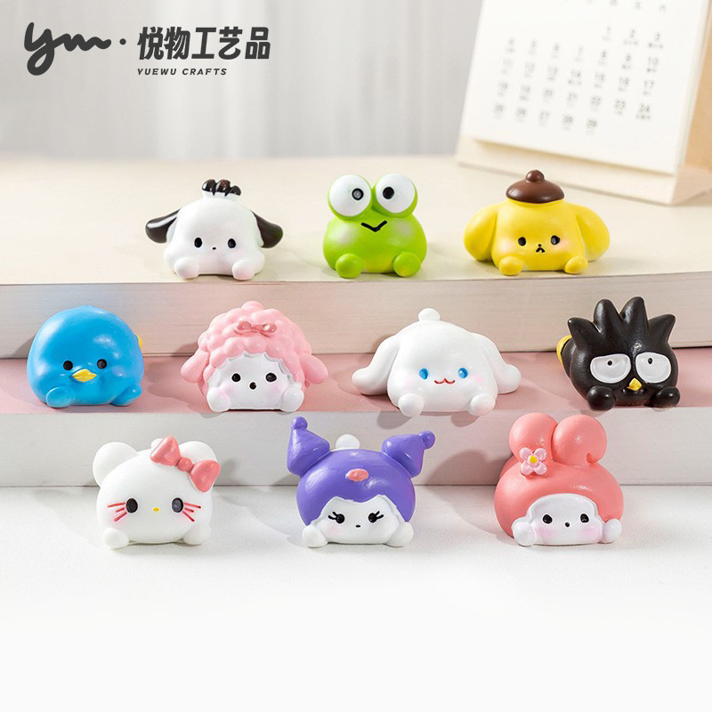 クリエイティブでかわいいサンリオ DIY 装飾ブラインドバッグアクセサリーマイクロランドスケープ車のデスクトップミニ装飾品|undefined