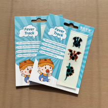 卡通额头温度计贴  吸塑液晶额头温度贴  无汞婴幼儿可重复测温贴