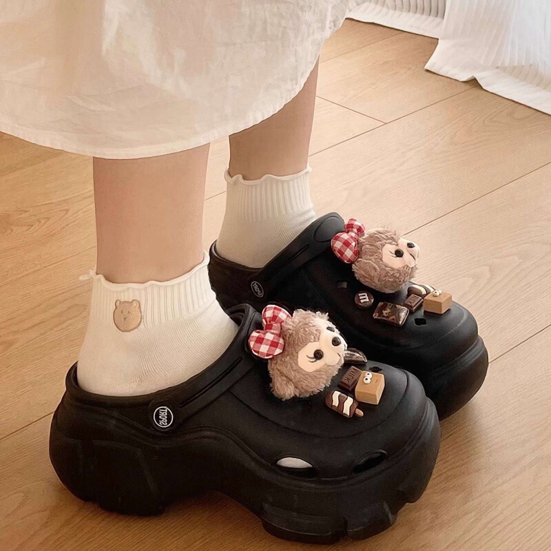 In-Stock Women's Summer Platform Beach High-Heeled Clogs for Outdoor Wear 2024 New Non-Slip Wholesale Sandals