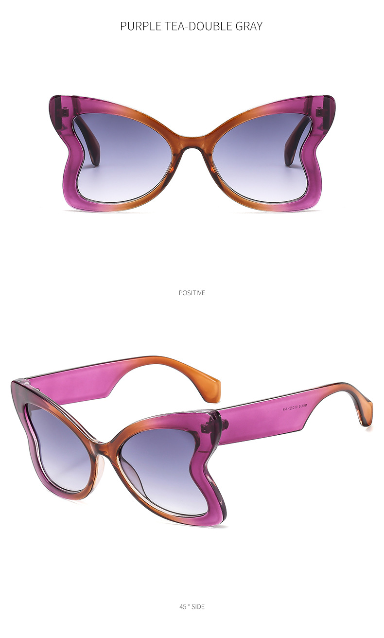 Vlinder zonnebril dames trendy mode street style zonnebril_voghion.com