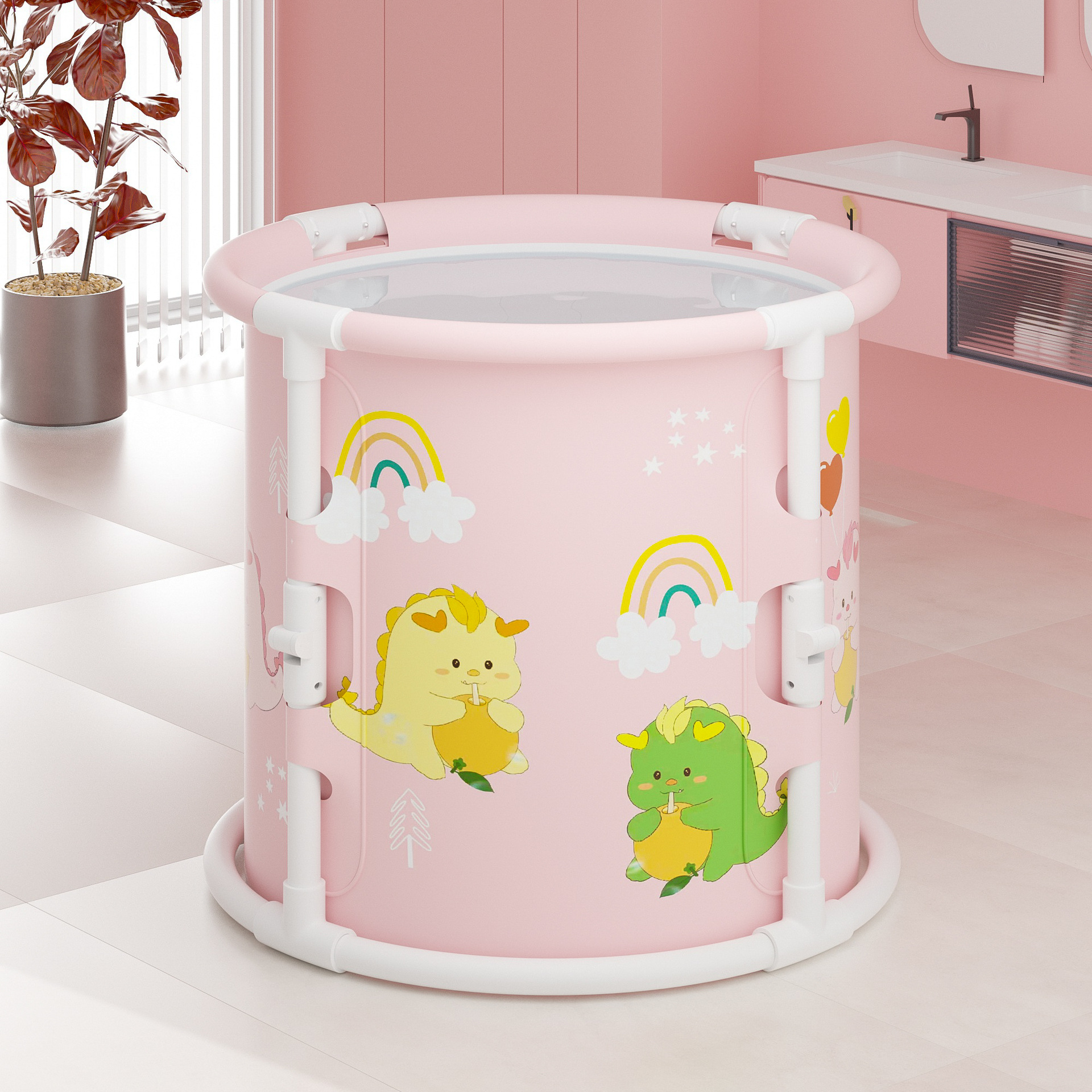 Cubo de baño plegable instalación libre para adultos y niños Cubo de baño para bebés adultos hogar sudor baño de vapor cubo bañera