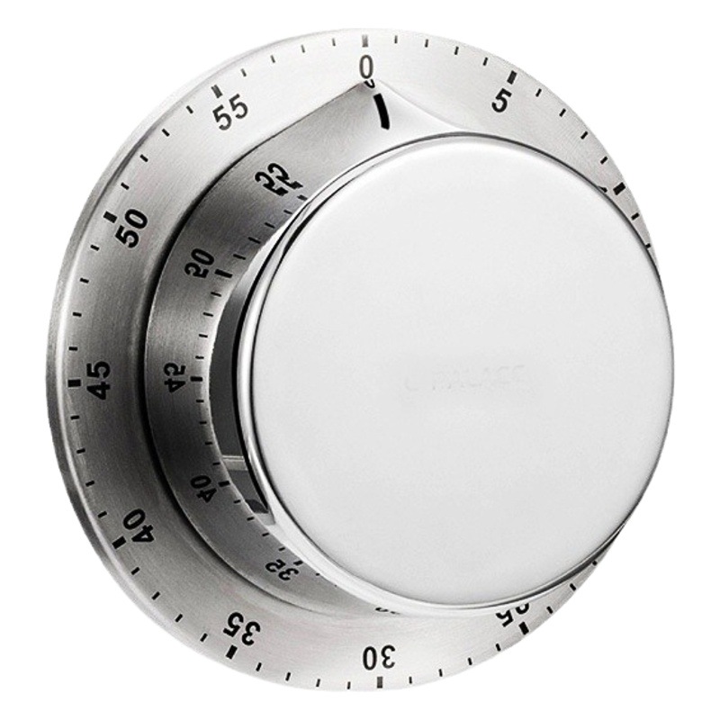 Temporizador de cocina temporizador mecánico de acero inoxidable para hornear recordatorio platillo volante gestión del tiempo de aprendizaje reloj despertador de succión magnética