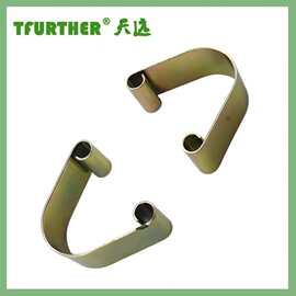 天远加工定制各种弹片弹扣弹簧五金卡簧实片V形双头压缩定位卡件