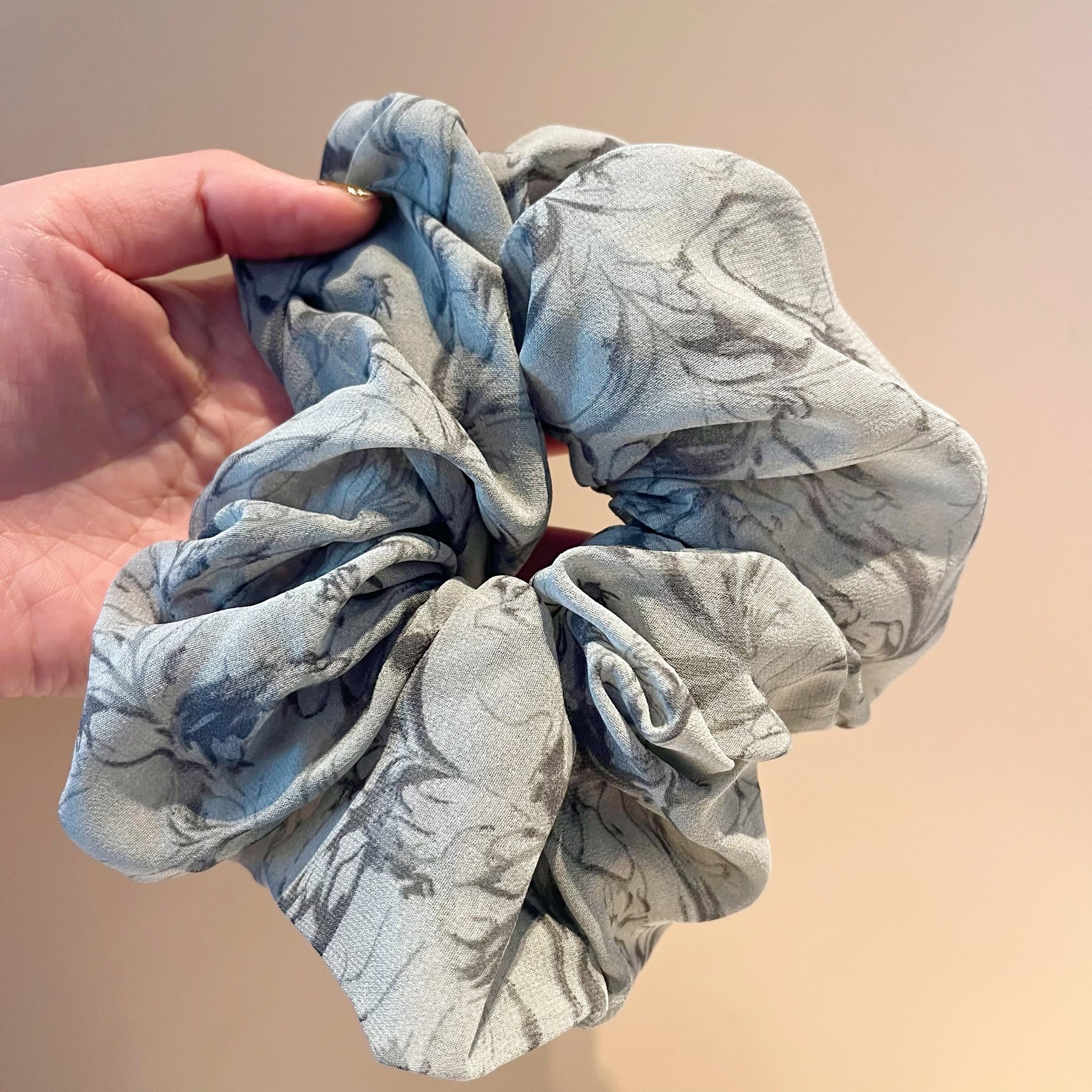 Mori tela vintage hilo salchicha anillo primavera y verano francés elegante 2023 nueva playa señora pintura al óleo estilo de impresión accesorios para el cabello