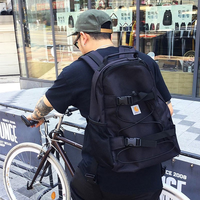潮牌新款大容量双肩包Carhartt卡哈特男女旅行包学生书包电脑背包