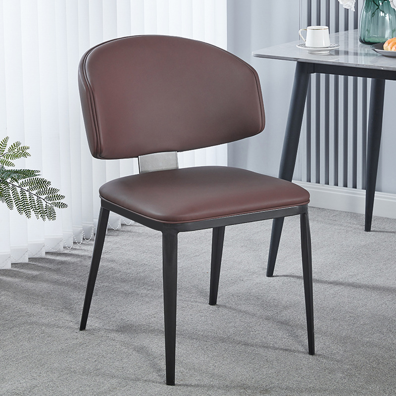 Silla de comedor moderna y simple silla de comedor de lujo ligera silla de comedor silla de mahjong confortable silla de recepción silla de hotel
