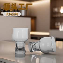 精酿啤酒杯高脚杯饮料啤酒杯玻璃杯创意酒杯迷你杯畅饮