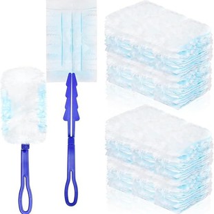 Free Shipping Disposable Electrostatic Dust Duster Fiber Brush Head Feather Duster for Household Desktop Cleaning and Dust Removal
