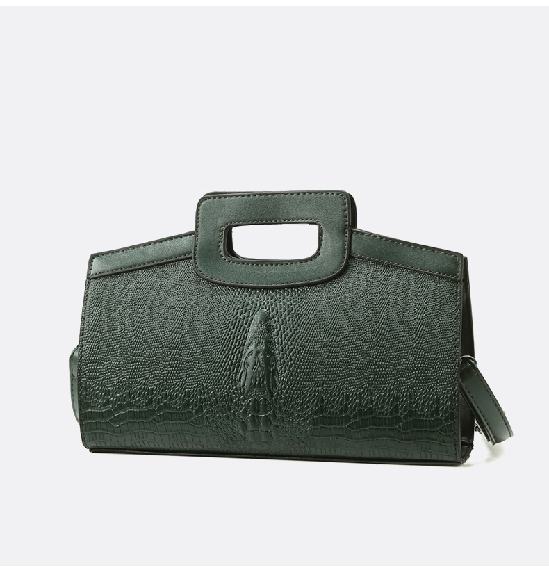 Femmes Moyen Faux Cuir Crocodile Mode Carré Fermeture Éclair Sac Bandoulière display picture 8