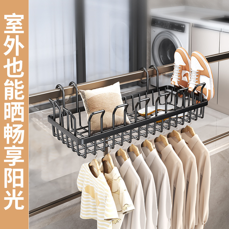 阳台室内室外晾晒架围栏晒衣架多功能晾衣架晒鞋架挂衣架晒枕头|undefined