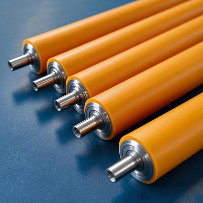 厂家推荐 304不锈钢轴芯包胶辊筒可包覆硅胶橡胶聚氨酯等按需定制