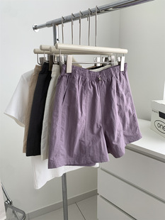 Lightweight, Breathable, Quick-Drying Casual Sports Shorts for Women, Outdoor Drawstring High-Waisted A-Line Pants, Summer Slimming Look and Versatile Pants