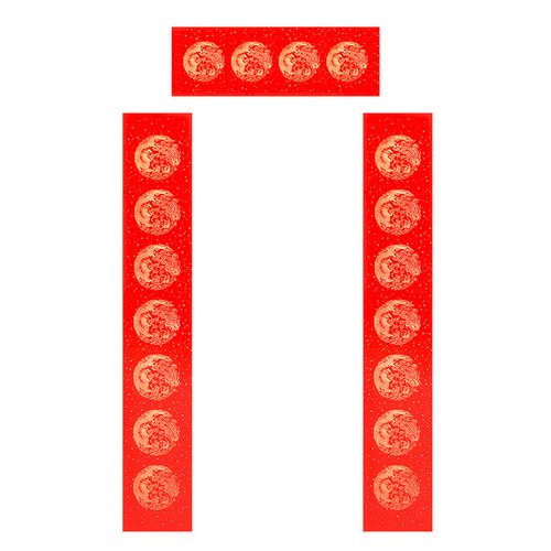 Couple's Paper 2026 Everlasting Red Xuan Paper Spring Festival Couple Paper Red Character Seven-character Wedding Thickened Thickened Everlasting Red