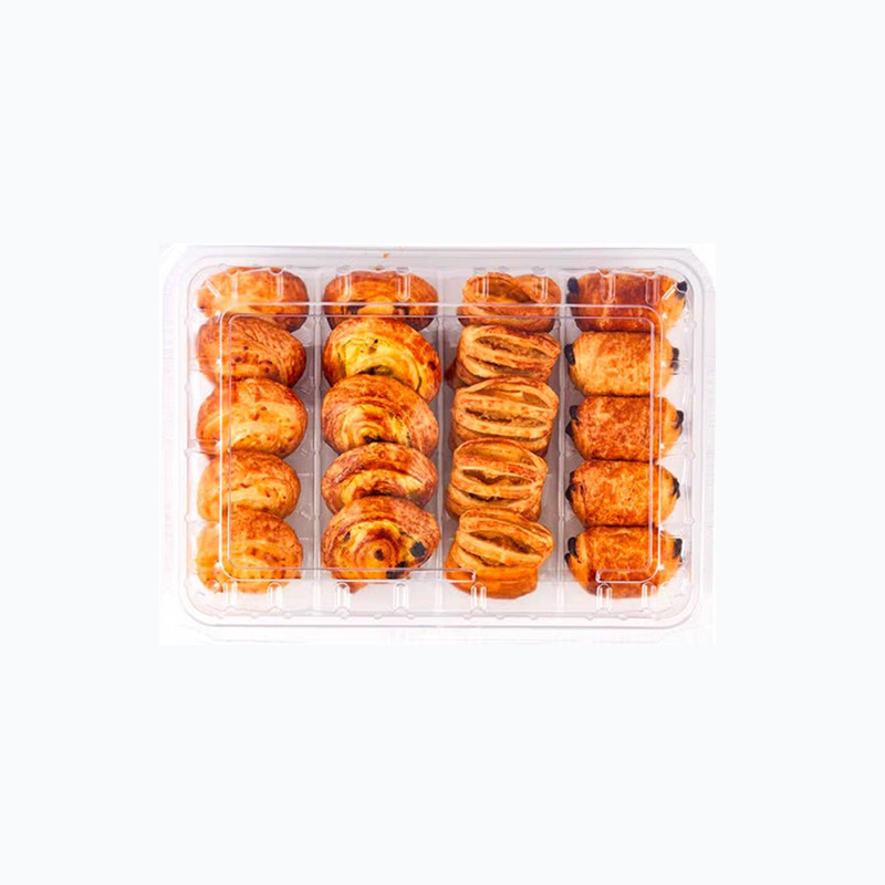 一次性透明塑料西点包装盒烘焙蛋糕面包饼干迷你丹麦酥曲奇打包盒|undefined