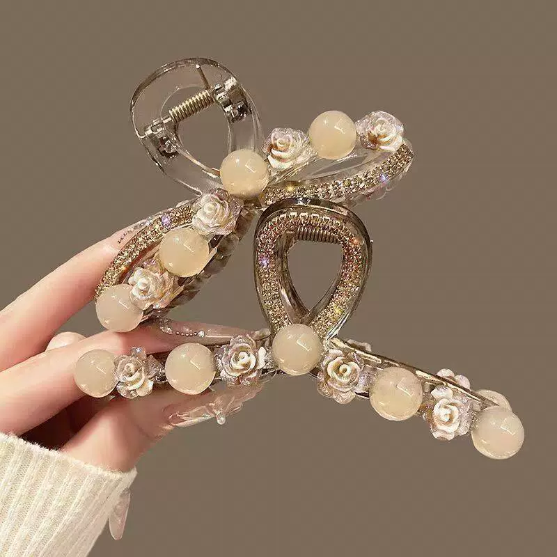 Горный чай из жемчуга, заколка для волос, акула, универсальная crab pin, новый сбор, стиль light luxury