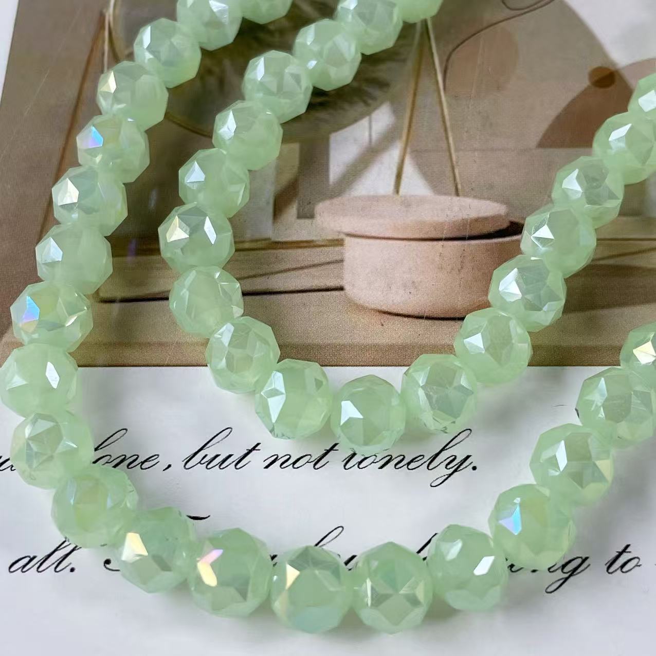 Bola de flores de 8mm Jingjing K9 cuentas sueltas de cristal 64 superficies cortadas con cuentas Accesorios de joyería hechos a mano de bricolaje Pulsera Collar lote suelto image 68
