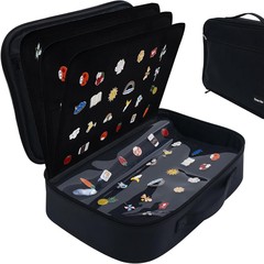 新着コレクターブックエナメルピンディスプレイボックスエナメルピンボックスメダルバッグバッジバッグ 12 ルーズリーフ