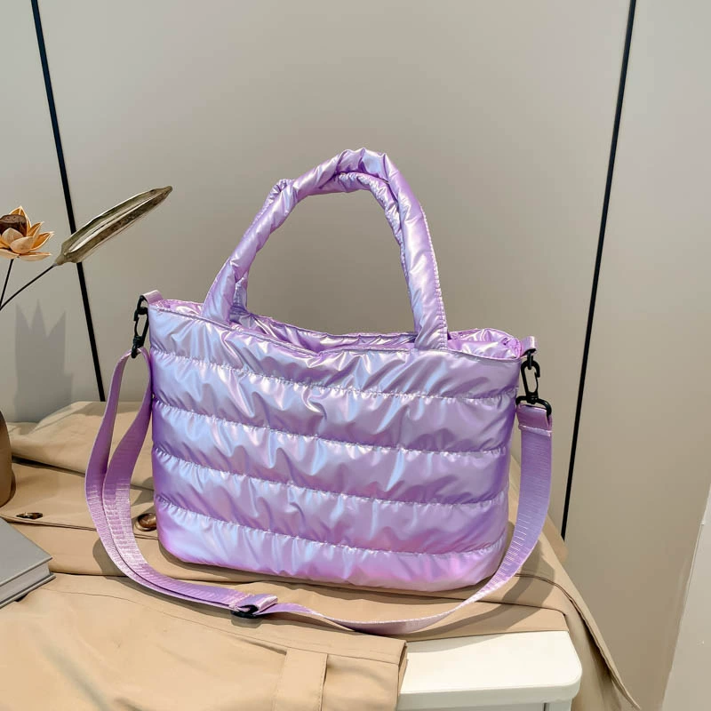 Плечевая сумка с пухом, одн Shoulder bag for leisure, down jacket, Japanese and Korean