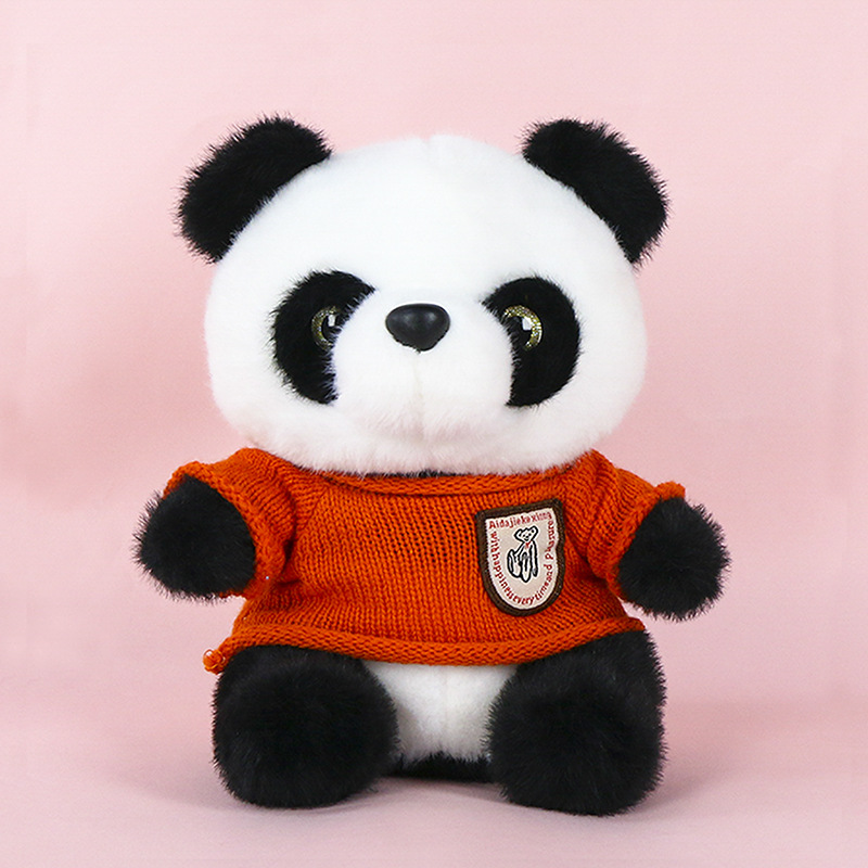 25cm Huanhuan wears orange sweater