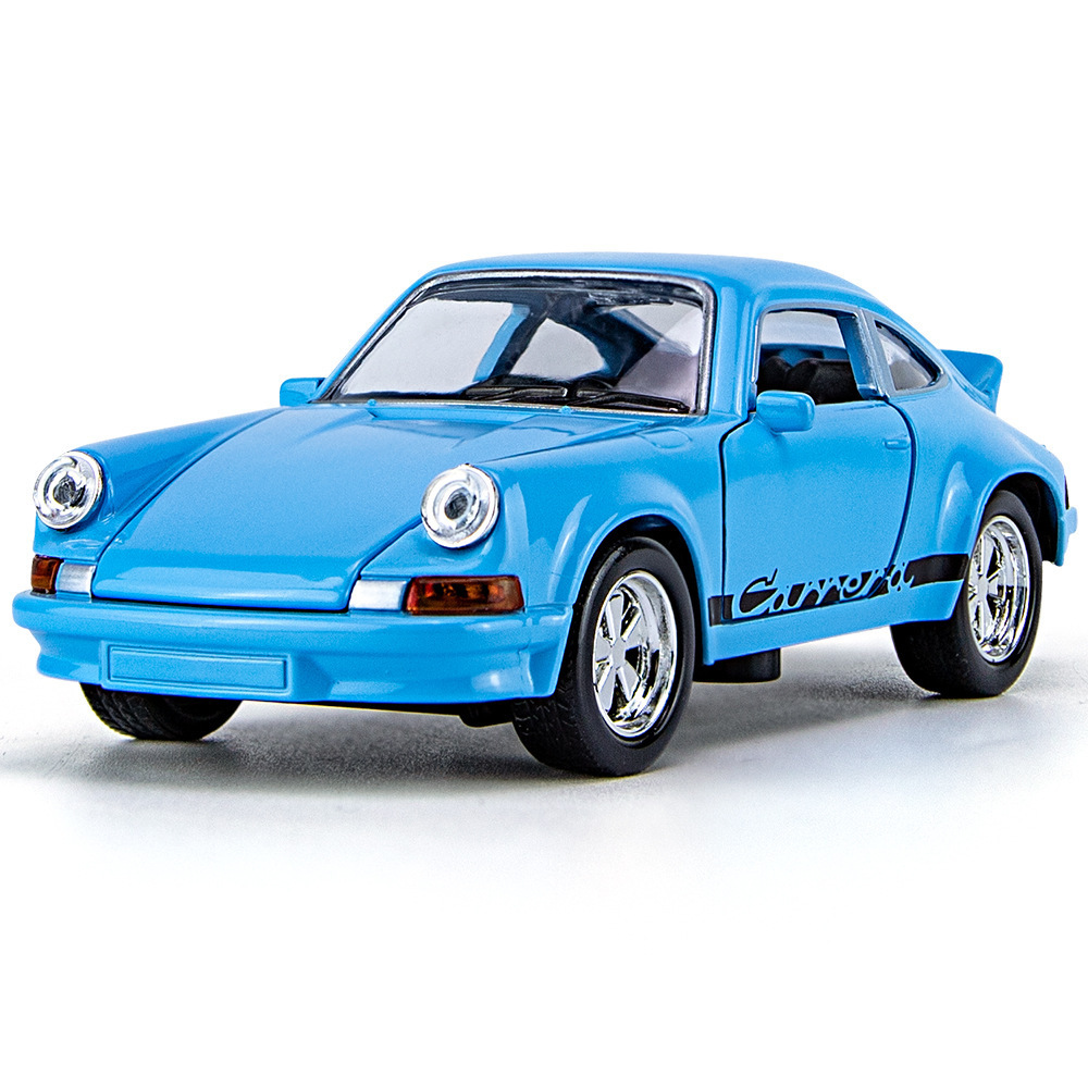 Zhiguan World Car Model 1 a 36 Sports Car 911 Adornos del modelo de aleación con sonido y luz para devolver el coche de juguete para niños