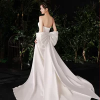 Long accessories with bow for bride, white accessory, wedding accessories