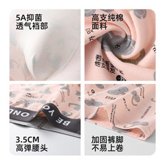 Men's underwear with personalized print, exclusive, breathable and antibacterial, for teenagers, men's underwear made of pure cotton, wholesale 