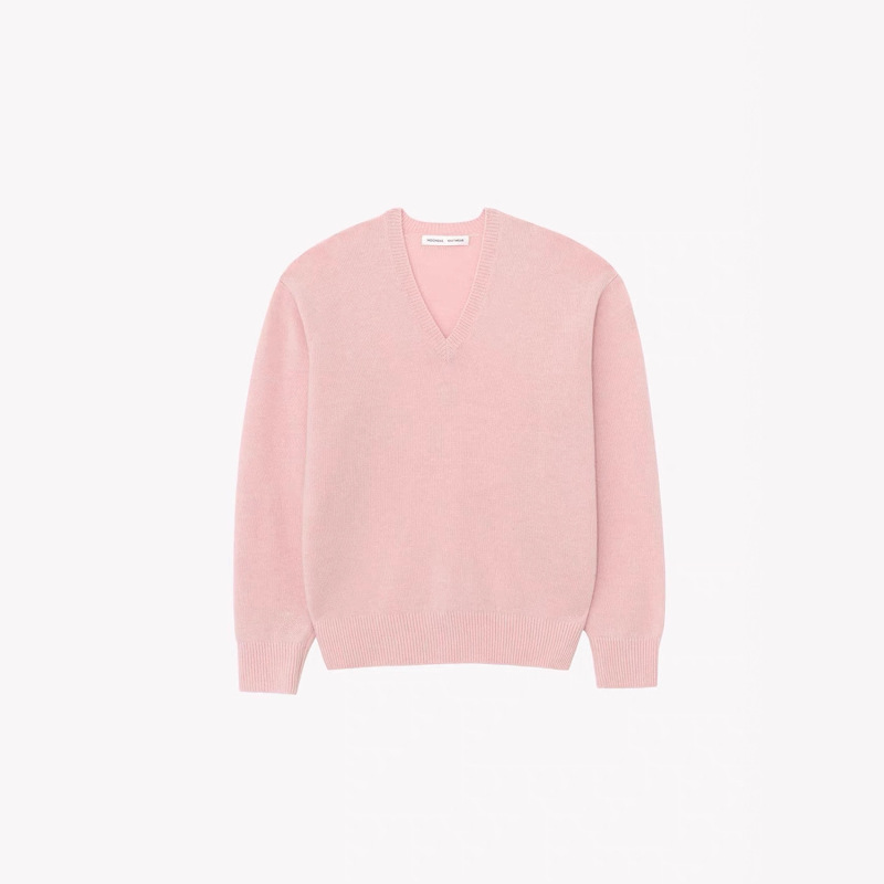 Now Available: Mo*Nd*L Wool Knitwear, Korean Designer Women's Clothing, Simple and High-End V-Neck Korean-Style Knit Top Now Available: Mo*Nd*L Wool Knitwear, Korean Designer Women's Clothing, Simple and High-End V-Neck Korean-Style Knit Top