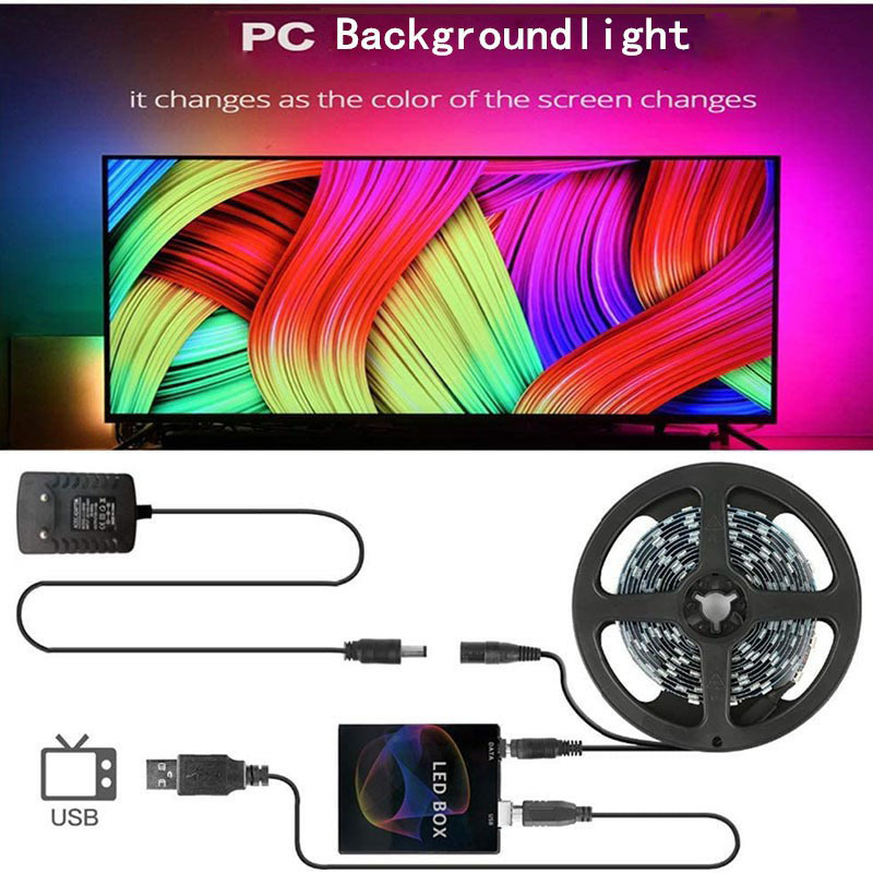 Cross-border streamer magic color light strip ambibox computer display screen synchronous background light bar automatic color changing