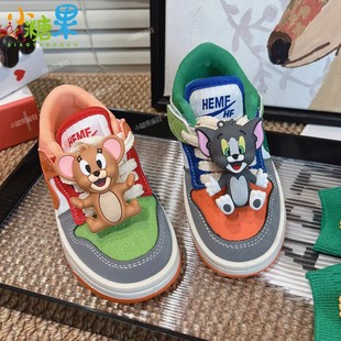 Children's Low-top Color Board Shoes Superman Casual Shoes 2025 Boys sneaker All-match Middle and Big Kids Fashion Trend