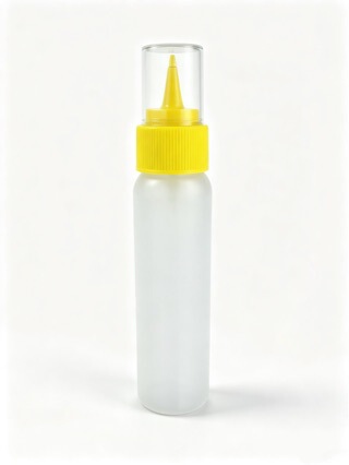 Wholesale PE glue bottles, transparent dispensing bottles, jam plastic packaging squeeze bottles, paint dispensing bottles with hook and pointed nozzle