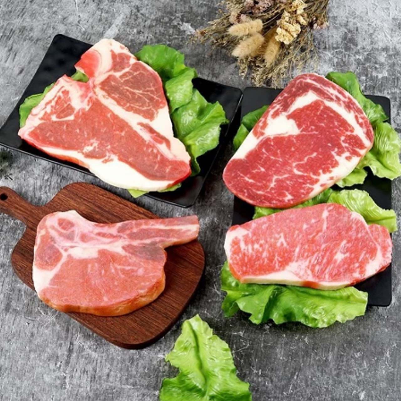 食物模型生猪肉五花肉生排骨生牛肉生鸡腿肉大闸蟹龙虾类仿真食物