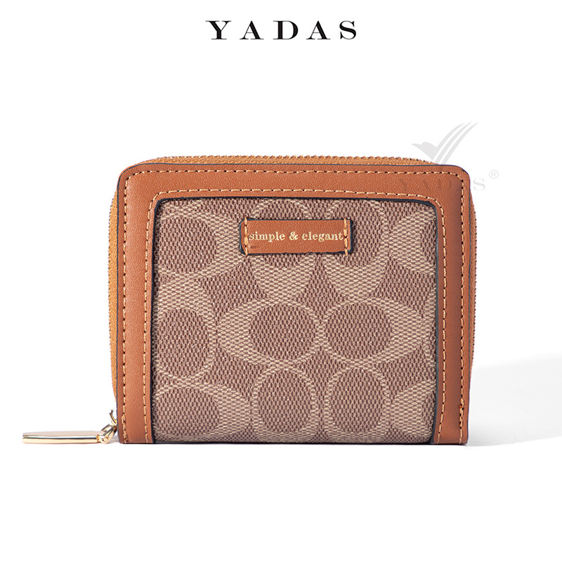 Yadas de las mujeres billetera al por mayor de impresión ovalada clásica corta pequeña de dos veces monedero de la moda transfronteriza cartera