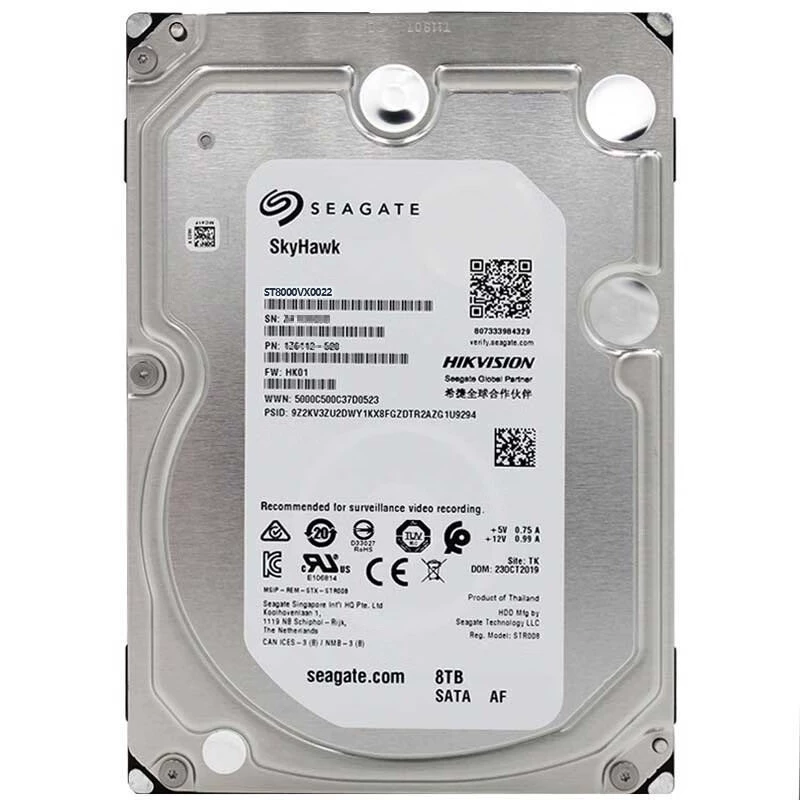 Оригинальный жесткий диск Hikvision для видеонаблюдения 3,5" SATA 1 ТБ ST1000VX008