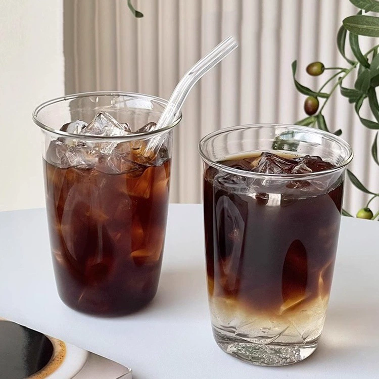 Transparent high quality coffee glass, American style, increased thickness