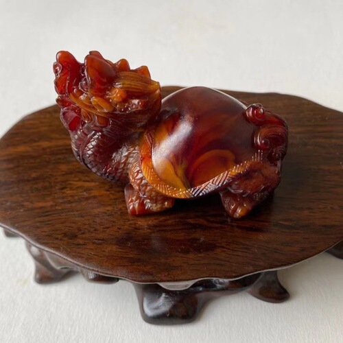 Factory Direct Supply Agarwood Ash Amber Fortune Longevity Happiness Wealth Set Ornament Home Office Desk Small Decor Live Stream Goods