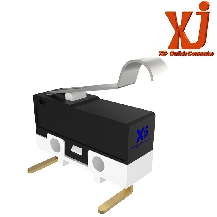 弯柄中型微动开关 微动开关弯脚90度 大电流微动开关5A250V