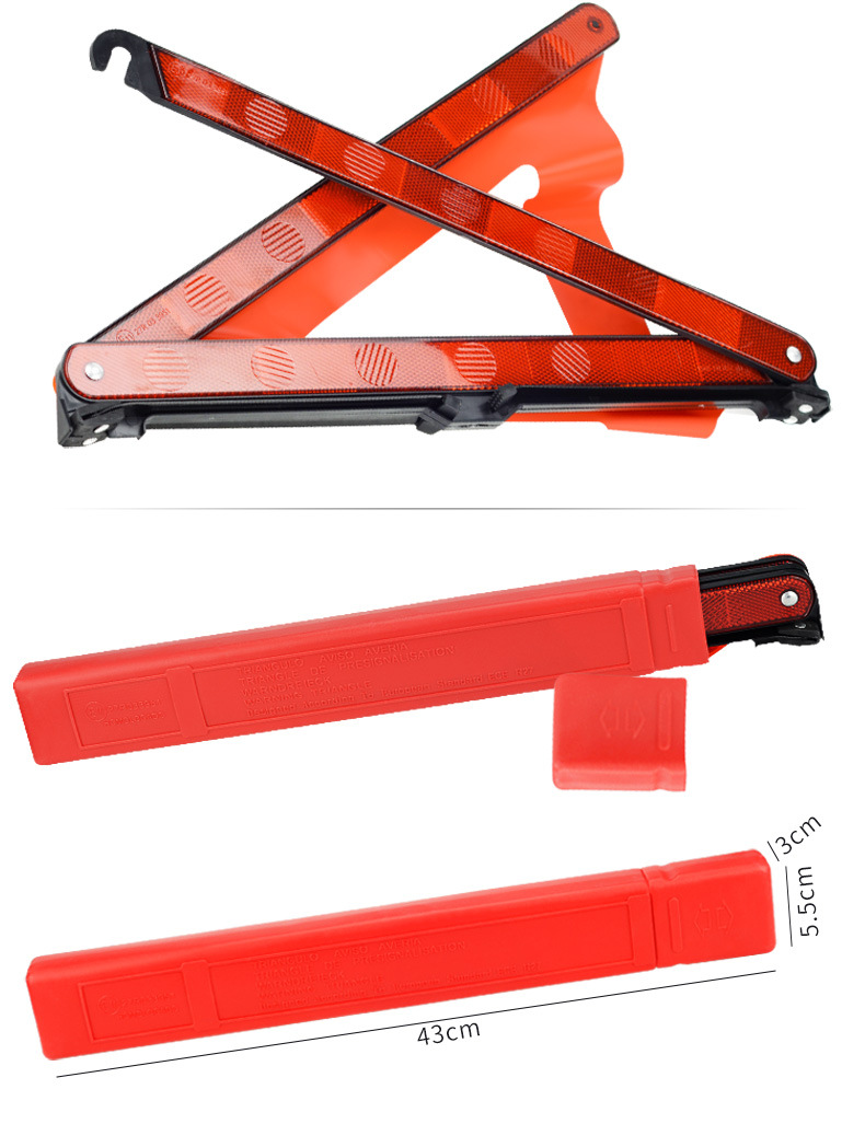 Tripod Warning Sign Car Triangle Reflective Stand Car Safety Parking National Standard Vehicle Fault Accident