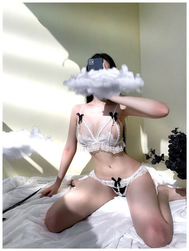 セクシーな真珠の3点式のレースのブラジャーの大きいサイズの婦人服の大きい人の下着の開段のスーツのビキニの偽の娘の下着|undefined