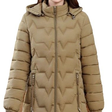 Ropa de algodón corta y ligera mujer de mediana edad mujer plumón abrigo ligero abrigo de invierno de madres chaqueta de algodón image 6