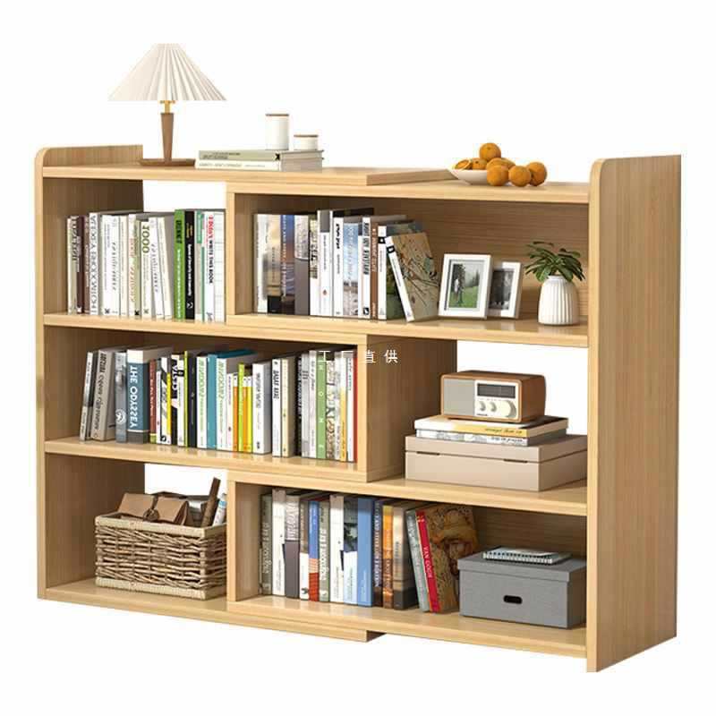 Factory Direct Sales Simple Bookshelf Floor-Standing Home Wall Bookcase Retractable Storage Shelf Living Room Multi-Layer Student Use