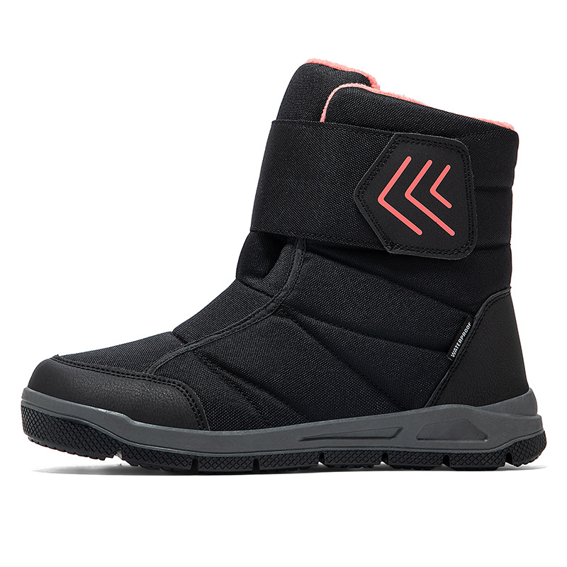 Grandes botas transfronterizas de invierno nuevas botas de nieve de pareja más zapatos de nieve cálidos al aire libre zapatos de algodón para hombres y mujeres