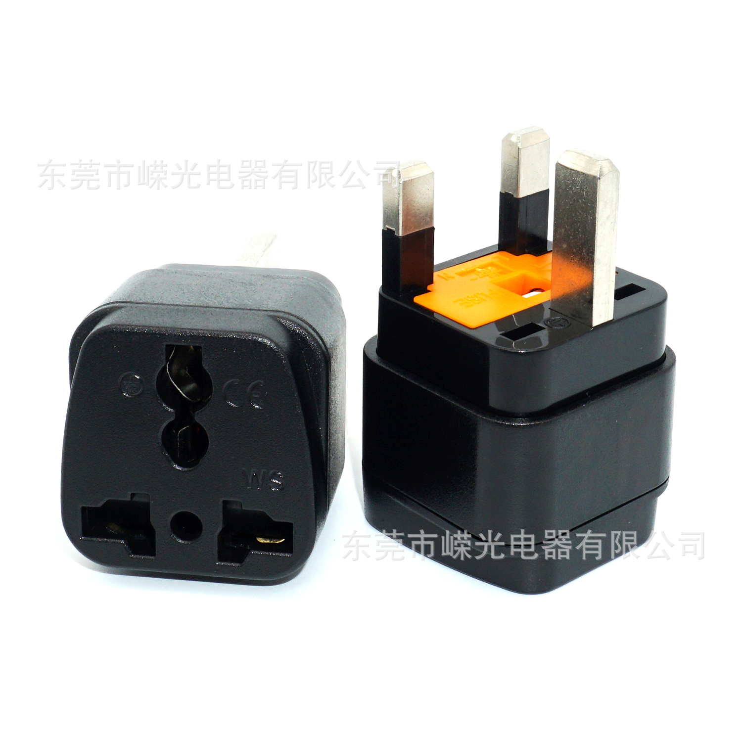 产销WS-7F英规带保险管转换插座13A带保护门英式转通用插孔保险丝