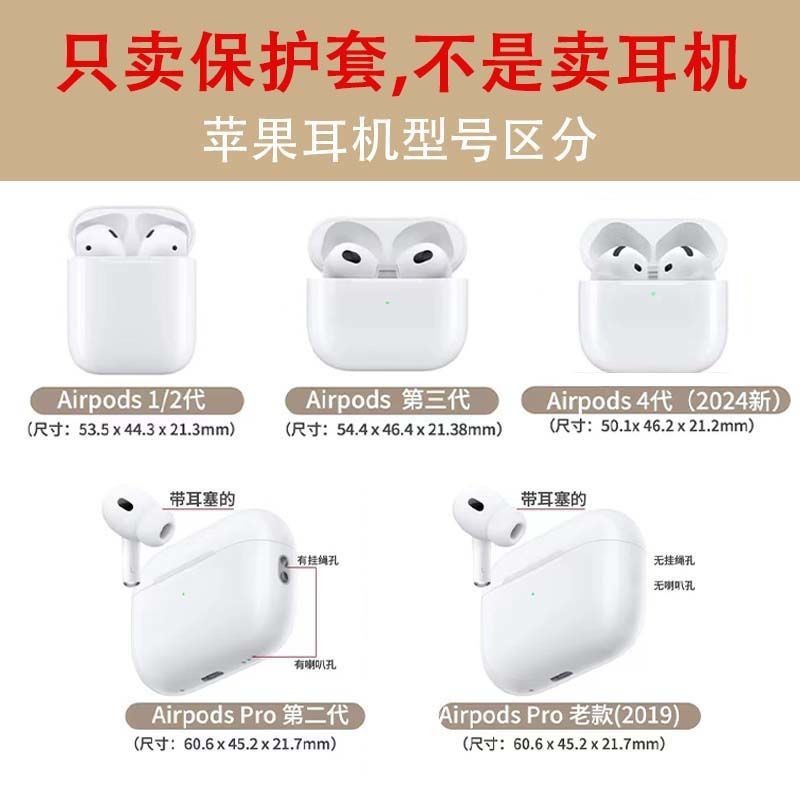 少女卡通碎花kitty适苹果保护airpods4蓝牙耳机壳四代airpodpro2|undefined