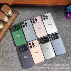 保護鏡大窓はアップル15promax携帯ケースの元の質感iPhone14フロスト13メッキ12を適用します。