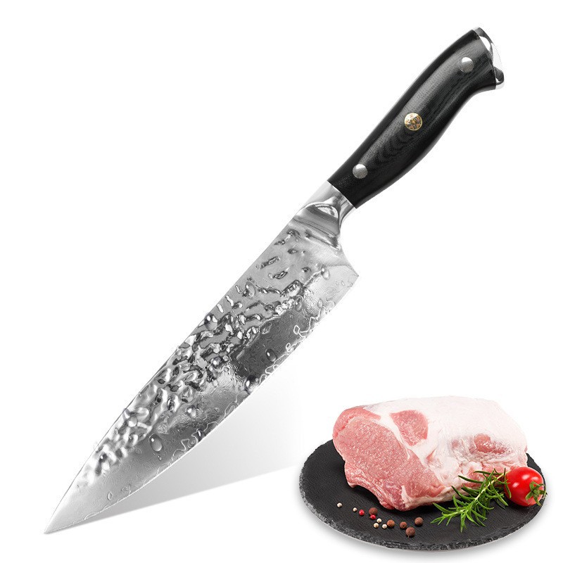 厂家正品大马士革厨师刀家用厨房寿司料理西式北欧风不锈钢主厨刀