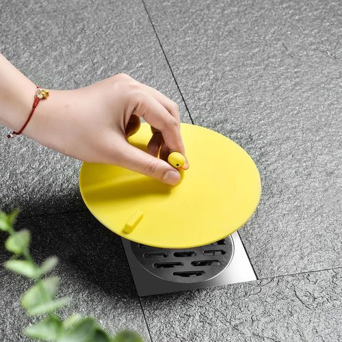 New cartoon anti-odor round large silicone floor drain cover bathroom sink drain cover kitchen sink drain