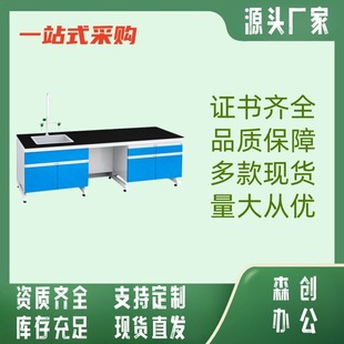 Laboratory Workbench Steel Wood Experimental Table Laboratory All Steel Experimental Table Operation Central Table Ventilation Cabinet