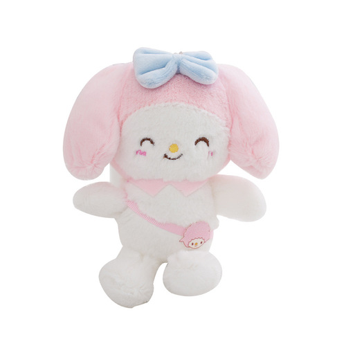 Sanrio series plush pendant 14cm school bag backpack plush toy pudding dog cute plush doll wholesale