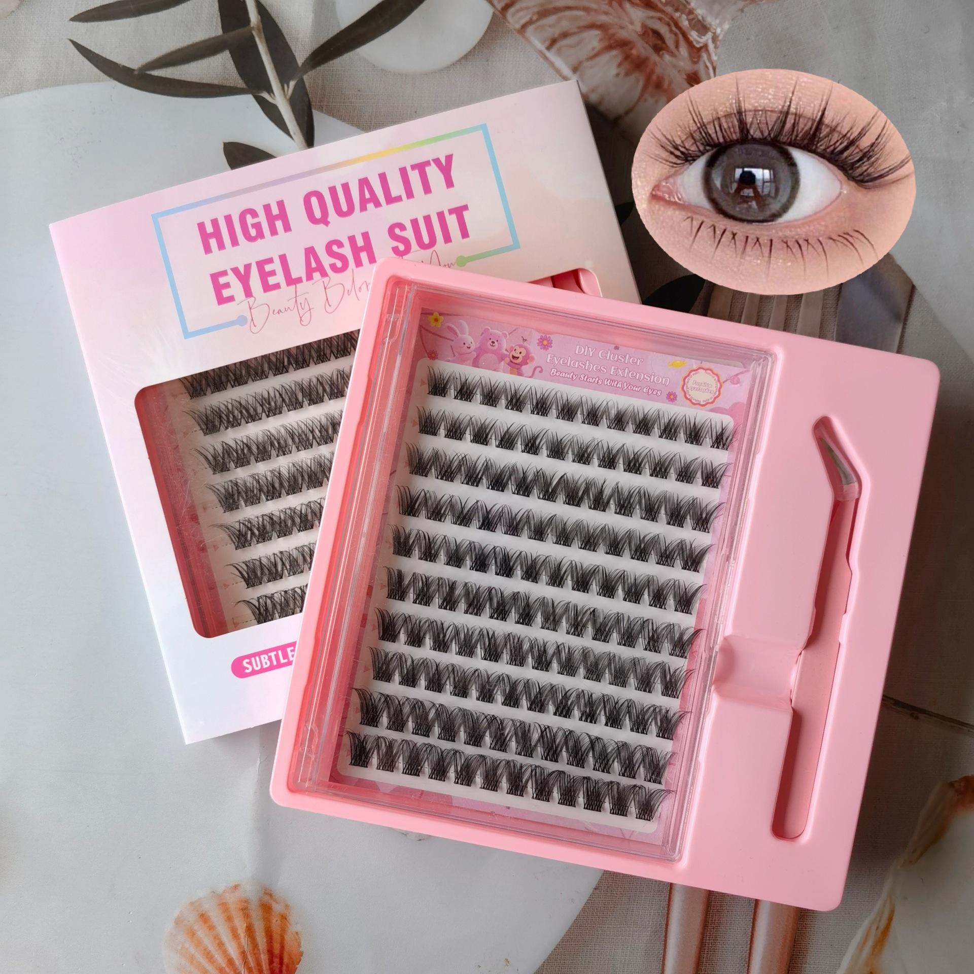 Las pestañas falsas transfronterizas 30 - 100D densas mezcladas europeas y estadounidenses autoinjerto de pestañas libro de pestañas falsas Amazon