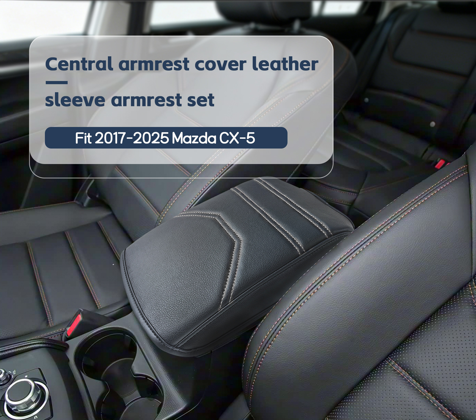 Armrest Box Pad for Mazda CX5 17-25